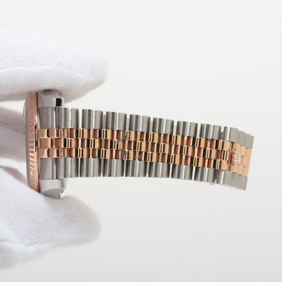 Rolex Datejust Stainless Steel & Rose Gold with Mother of Pearl Diamond Dial 116 - Picture 7 of 8